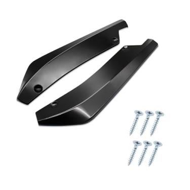 Imagem de Lyxheth 2 peças de spoilers difusores de para-choque traseiro de carro, spoilers para carros, protetor de divisor de difusor de canard de para-choque traseiro, kit de carroceria para carro (preto)