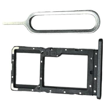 Imagem de zhxchzhi Bandeja de cartão SIM OEM Suporte para cartão SD Slot + pino compatível com Lenovo Tab P11 Pad Plus TB-J607F peças pretas