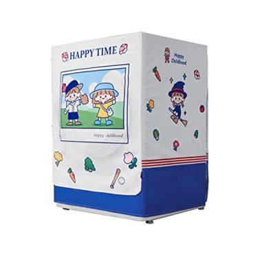 Imagem de Capa para máquina de lavar espessa capa de máquina de lavar roupa revestida dupla prata impermeável protetor solar capa protetora capa protetora contra poeira capa de secador (cor: 1 especificação: 60