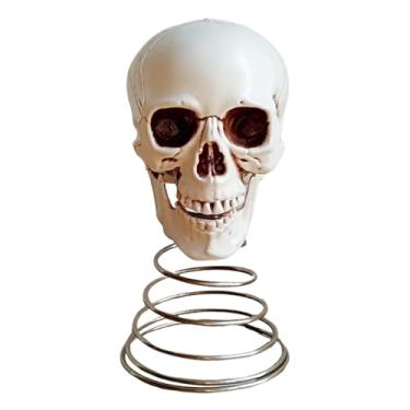 Imagem de Topo de árvore de caveira, decoração festiva assustadora, enfeite de caveira, decoração de árvore | Decoração gótica de casa para café, sala de estar, restaurante, negócios, apartamento, aluguel de