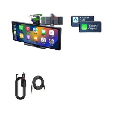 Imagem de Câmera Veicular 4K 2160P De 10,26 Polegadas Com Carplay E Android Auto