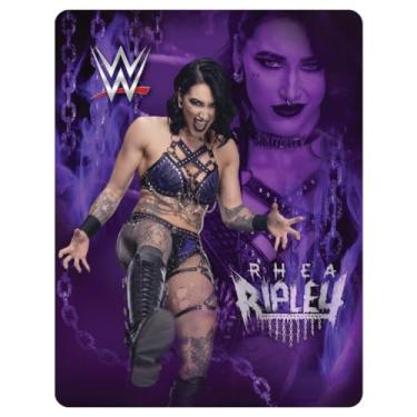 Imagem de Cobertor super macio WWE Rhea Ripley Main Event Champions, 117 x 152 cm, (produto oficial licenciado) por Franco Collectibles
