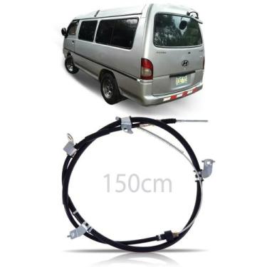 Imagem de Cabo h100 93/04 freio mao traseiro le (12 lugares) (158,5 cm) - INDEFI