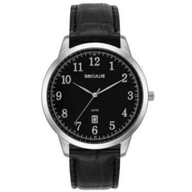 Imagem de Relógio Seculus Masculino Ref: 44302g0svnc1 Clássico Prateado