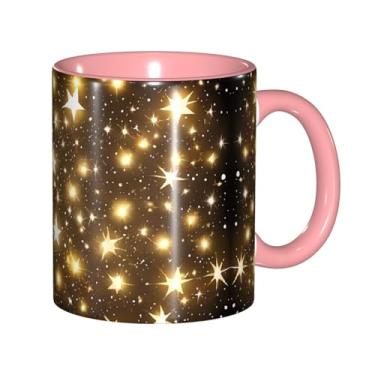 Imagem de Zeraoke Canecas de café criativas estampadas douradas, personalizadas, presente para família, tamanho de 325 ml, unissex