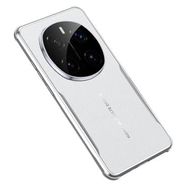 Imagem de LYJSMGZ Capa à prova de choque para Huawei Honor Magic 8 Pro/Magic 8, capa galvanizada de borda macia leve e respirável, capa anti-impressão digital, branca, Majic 8 Pro