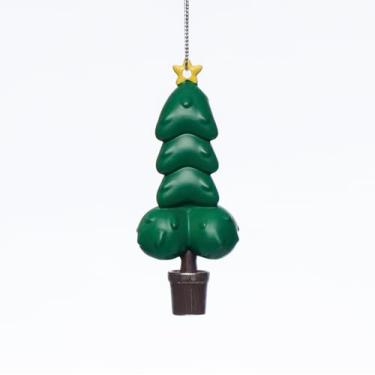 Imagem de Enfeite de árvore de Natal impertinente – Presente engraçado para homens e mulheres – Decoração de Natal divertida para adultos – Elefante branco perfeito ou presente secreto de Papai Noel