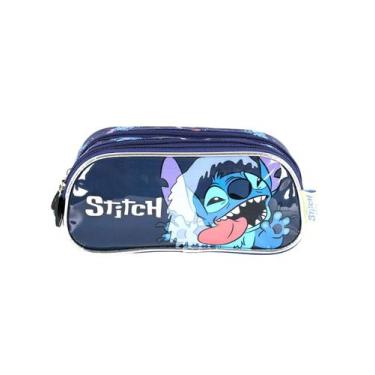 Imagem de Estojo Penal Escolar Triplo Lilo Stitch - Luxcel