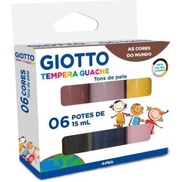 Imagem de Tinta Guache 015ML Giotto 6 Cores TONS de Pele - Canson