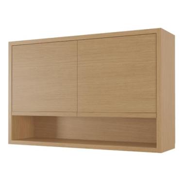 Imagem de Armário Aéreo De Cozinha 1,20m 2 Portas e Nicho 100% Mdf Madeirado