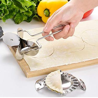 Imagem de Kit de 3 Açúcares Massa em Aço Inoxidável para Empanadas Ravioli e Pastel Ferramenta Cozinha Prensar