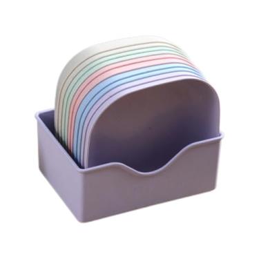 Imagem de Conjunto 10 Pratos + Escorredor de Plástico