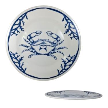 Imagem de Prato Raso Redondo Pequeno Melamina Plástico 23cm ou 27cm Não Quebra Refeição Sobremesa Buffet Restaurante (2, 23cm)