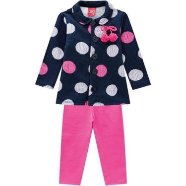 Imagem de Conjunto Infantil Feminino Manga Longa 207356 Kyly - Roupa Quentinha e