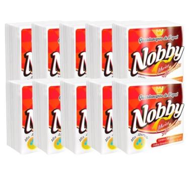 Imagem de Kit 10 Pacotes Guardanapo De Papel Nobby Pequeno 200 Folhas Macio Higiênico E Absorvente