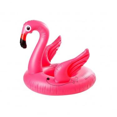 Imagem de Boia Infantil Flamingo com Assento Seguro, Resistente para Bebês, Segurança e Conforto na Piscina, Diversão Aquática