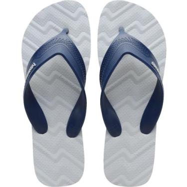 Imagem de Chinelo Havaianas Masculino TRACK Waves Cinza Gelo 39/40