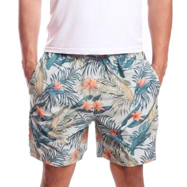 Imagem de Short Tactel Ox Silver Floral Flores Masculino-Masculino