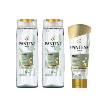 Imagem de Kit Pantene Bambu 2 Shampoo 200Ml + 1 Condicionador 150Ml