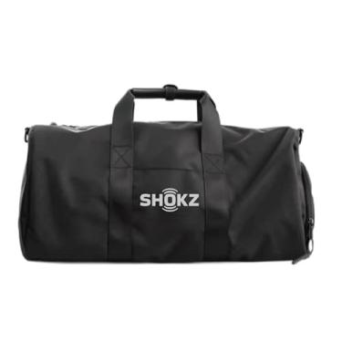 Imagem de Shokz Bolsa de ginástica para homens e mulheres – Bolsa esportiva leve para esportes, exercícios e viagens, preta, tamanho único