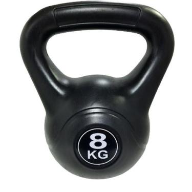 Imagem de Kettlebell 8kg Peso Exercício Vinil Funcional Musculação - OCCY