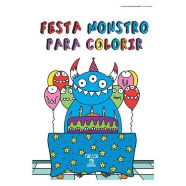 Imagem de Festa Monstro Para Colorir