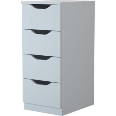 Imagem de Gaveteiro Com 4 Gavetas Multivisão Branco [f002]