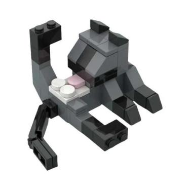 Imagem de Figuras De Gato 62 Peças Blocos De Construção MOC DIY Brinquedos Educa
