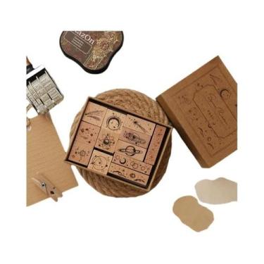 Imagem de Carimbo De Borracha De Madeira Com Caracteres Chineses, Números, Unive