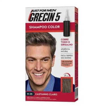 Imagem de Shampoo 5 Barba E Bigode Castanho Claro Grecin5