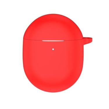 Imagem de Capa para Google Pixel Buds Pro 2, capa protetora de silicone com mosquetão (vermelho)