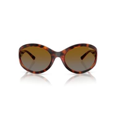 Imagem de Óculos de Sol Vogue Eyewear Polarizado 0VO5606S W656T5 Tam 65 / Havana Marrom - Lentes Cinza Gradiente