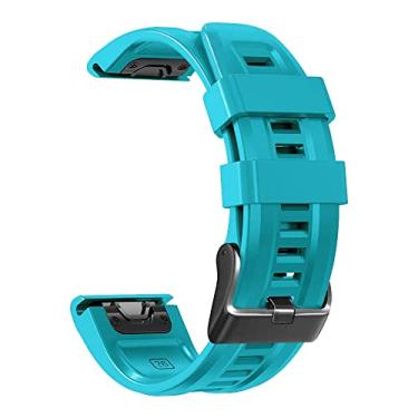Imagem de ONECMN Pulseira de liberação rápida de relógio inteligente de 26 mm para Garmin Fenix 7X 5X Plus 6X Pro 3 3HR pulseira de silicone tactix delta/enduro pulseira de relógio Correa (Cor: Q, Tamanho: 26mm D2 MK1 MK2)