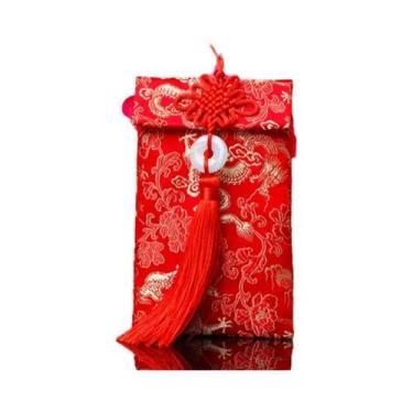 Imagem de Envelopes De Dinheiro Tradicionais Chineses Em Brocado Vermelho Para C
