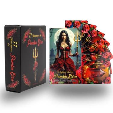 Imagem de Kit Tarô Pomba Gira 36 Cartas  Box 77 Mensagens de Pomba Gira - Lua Mí