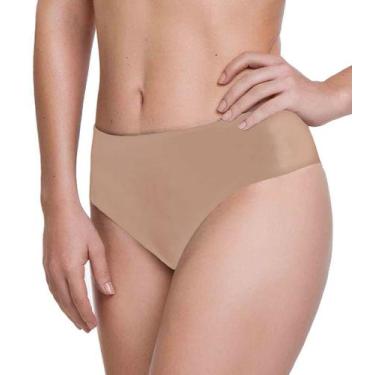 Imagem de Calcinha Cintura Alta Sem Costura Tanga Moda Intima Lingerie Nayane Ro