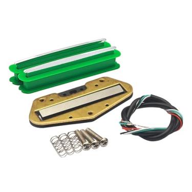 Imagem de Dynwave Captador Mini Humbucker para Guitarra Elétrica, Compacto e Fácil de Instalar, Acessórios de Substituição Resistentes, Trilho Duplo e Alto Potência, Verde