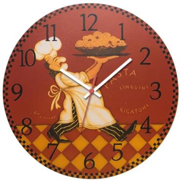 Imagem de Relógio De Parede 29cm Cozinha Decorativo Silencioso (Cozinha10)
