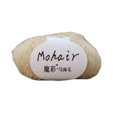Imagem de Fio De Mohair Macio 25g 160m Para Tricô Manual E Crochê, Lã Para DIY, 