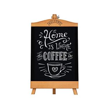 Imagem de Placa de giz placa de giz placa de negro fácil de escrever para casamentos mesas bancadas restaurantes cozinhas decoração de casa rústica (cor: como mostrado tamanho: 25 x 45 cm)