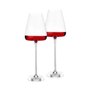 Imagem de Taça De Vinho Tinto Ultra-Fina De Cristal Bordeaux Burgundy 260-650ml 