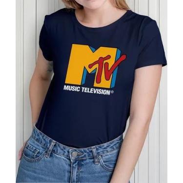 Imagem de Camisa Camiseta Adulto Masculina Feminina Algodão Televisão MTV Anos 8