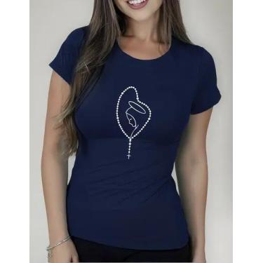 Imagem de Camiseta Camisa Adulto Masculina Feminina Algodão Católica Religiosa T
