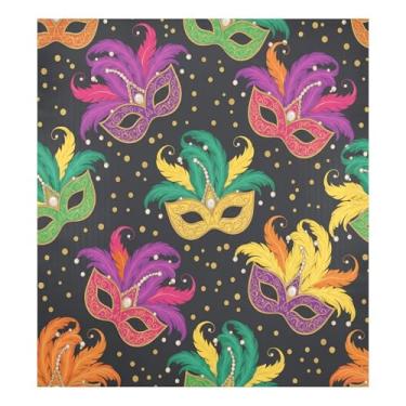 Imagem de Blueangle Máscara de carnaval para máquina de lavar louça, capa frontal para lava-louças, adesivos de eletrodomésticos, adesivos de eletrodomésticos, adesivo magnético decorativo de 58,4 cm C x 66 cm