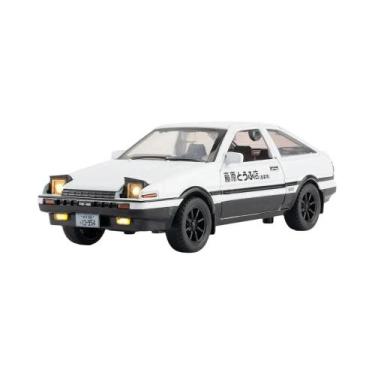 Imagem de Modelo De Carro Em Liga 1/32 Initial D AE86, Brinquedo Diecast Com 4 P