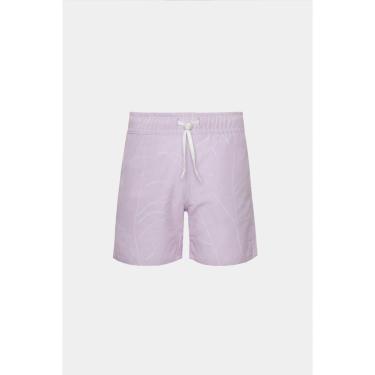 Imagem de Short Aramis Praia Infantil Floral Elástico Lilas-Masculino