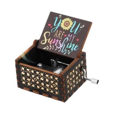 Imagem de Caixa De Música De Madeira Com Manivela 'You Are My Sunshine', Present