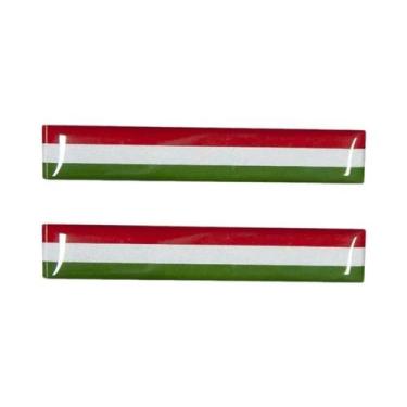 Imagem de Adesivo Refletivo 3D Da Bandeira Nacional, 8.5cm, Decalque Para Motoci