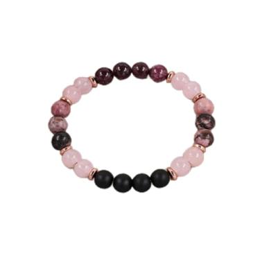 Imagem de Pulseiras elásticas para mulheres, homens, olho de tigre natural, lápis-lazúli, contas de cristal, pulseiras elásticas para alegria, felicidade, prazer, joias empilháveis para homens, pulseiras