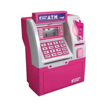 Imagem de Brinquedo Eletrônico De Caixa Eletrônico Para Crianças, Caixa De Poupa